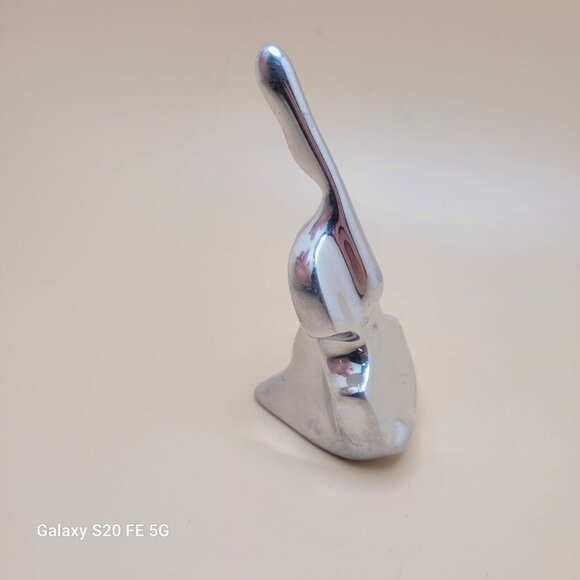 Hoselton Signed Aluminum Cello Sculpture Vintage Figurine Canada MCM - Picture 2 of 11